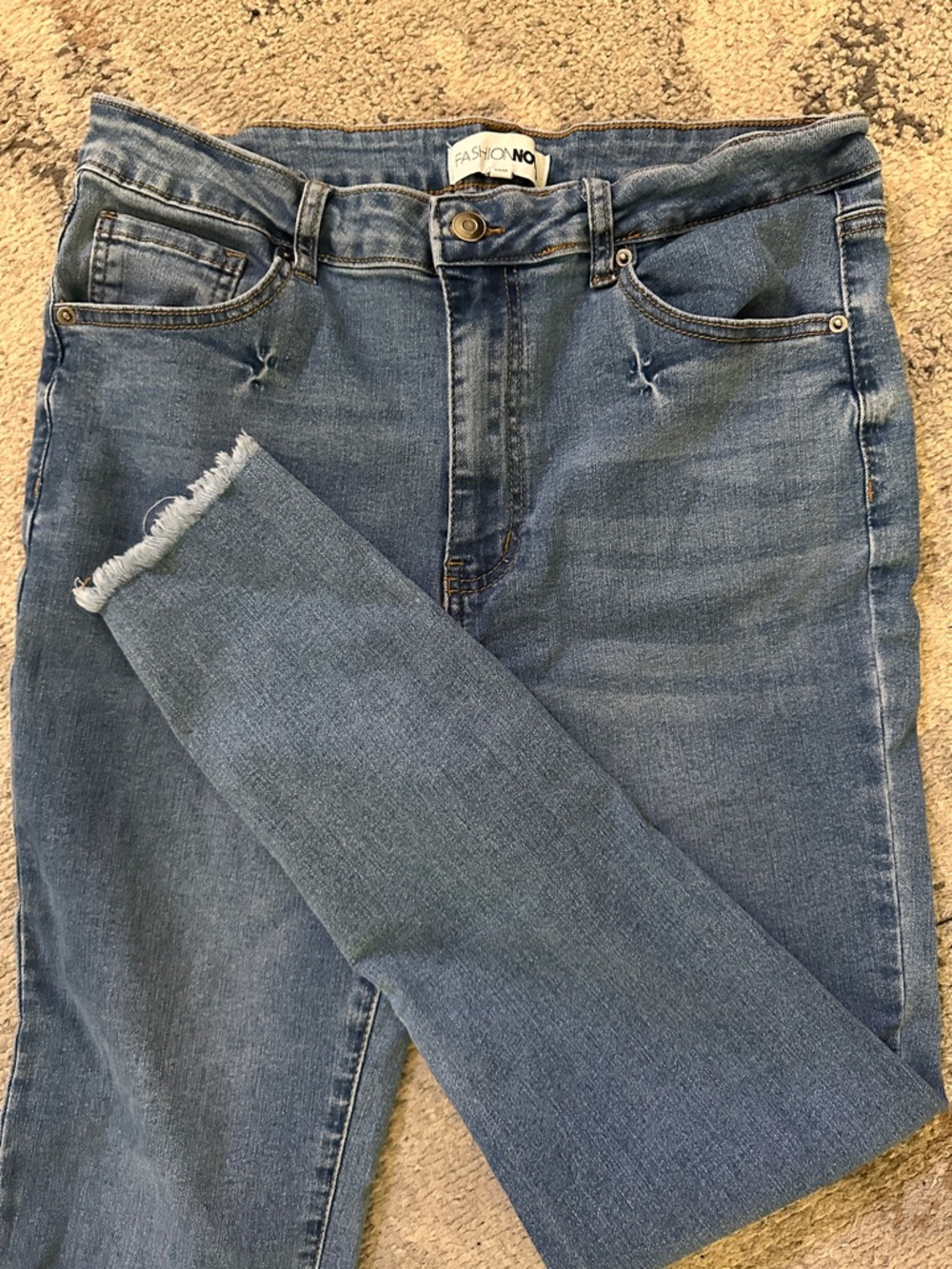 Fashion Nova Light Wash High-Rise skinny Jeans - Light Blue